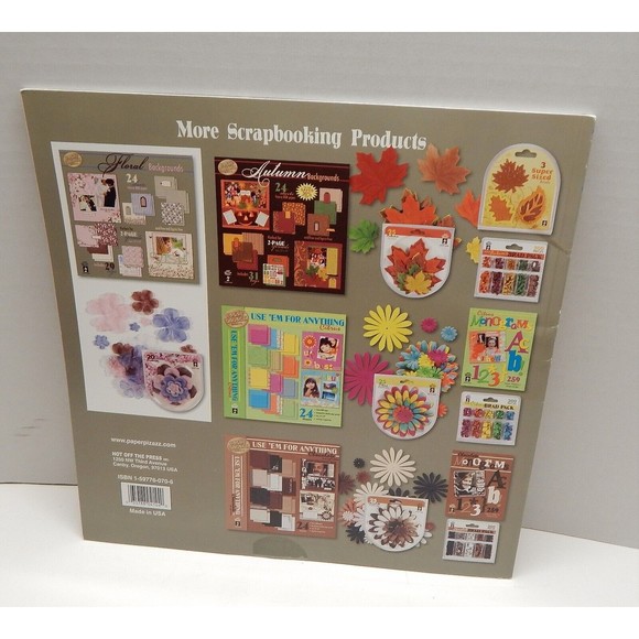 Paper Pizazz Floral Backgrounds Pad Acid Free 12x12 Matching Tags 24 Pack HOTP - Picture 2 of 11